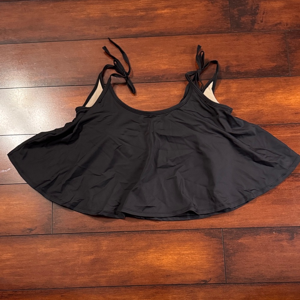 Kortni Jeane Black Swim Top
